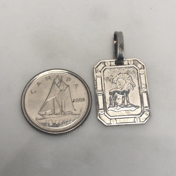 Aries sterling silver 925 vintage pendant‎ charm - Picture 4 of 4